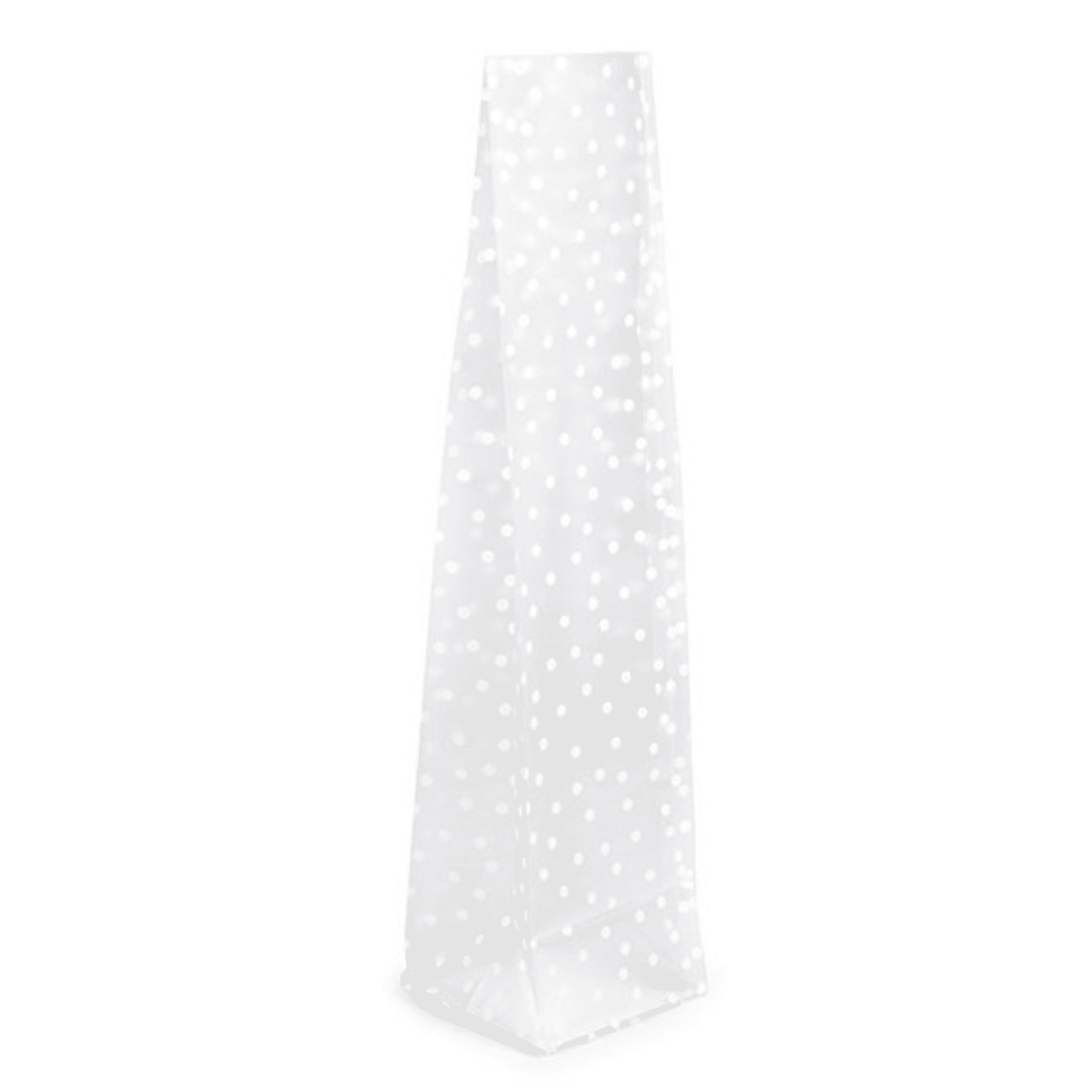 Frosted Polka Dots Flat Bottom Gusset Bags with Paper Insert