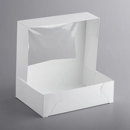 14x10x4 Cake Box with Window Auto-Pop