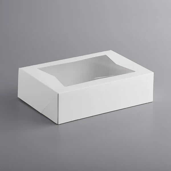 14x10x4 Cake Box with Window Auto-Pop