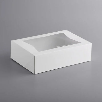 14x10x4 Cake Box with Window Auto-Pop