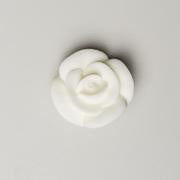 Medium Royal Icing Rose - White Classic - 1.25"