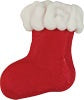 Mini Red Stocking 3/4" - Royal Icing - 6 Pieces
