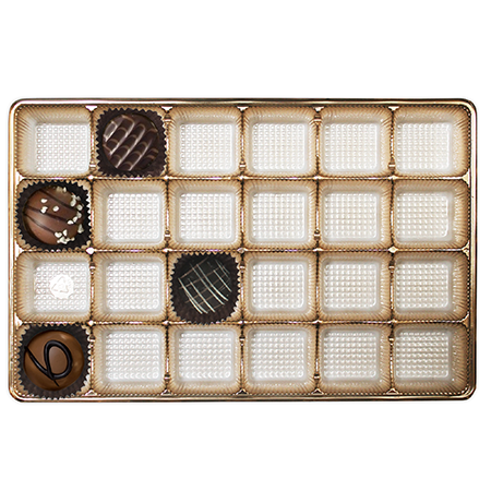 24 Cavity Truffle Insert for 1lb Candy Box