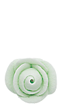 Rose - 1 1/8" Small - Royal Icing - Mint Green