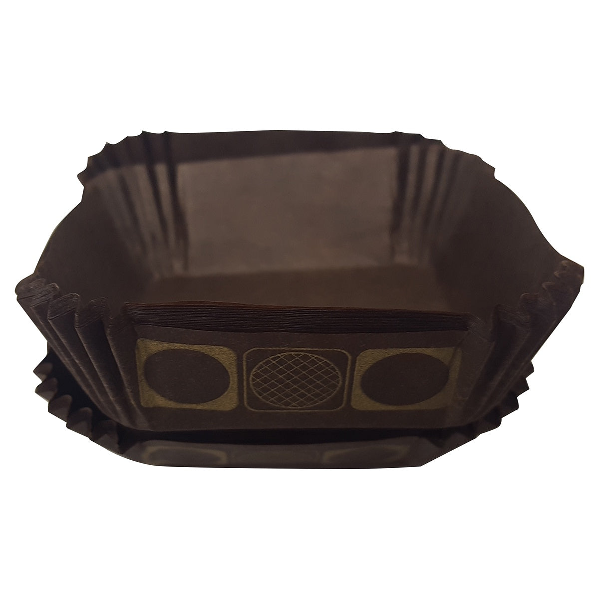 2 Inch Square Brown Danish Cups - 36ish