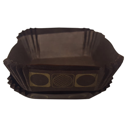 2 Inch Square Brown Danish Cups - 36ish