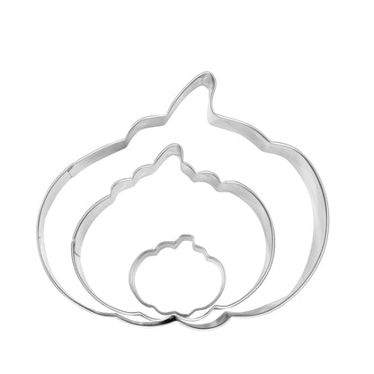 3 Piece Nested Pumpkin Cookie Cutter Set