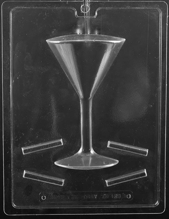 3D Martini Glass Chocolate Mold