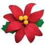 Gumpaste Poinsettia - Small Red