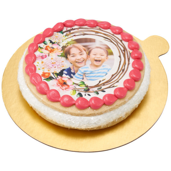 4 Inch, Round Gold/Black Cake Board with Handle - 10 Boards