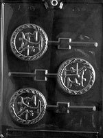 Female Gymnast Lollipop Chocolate Mold