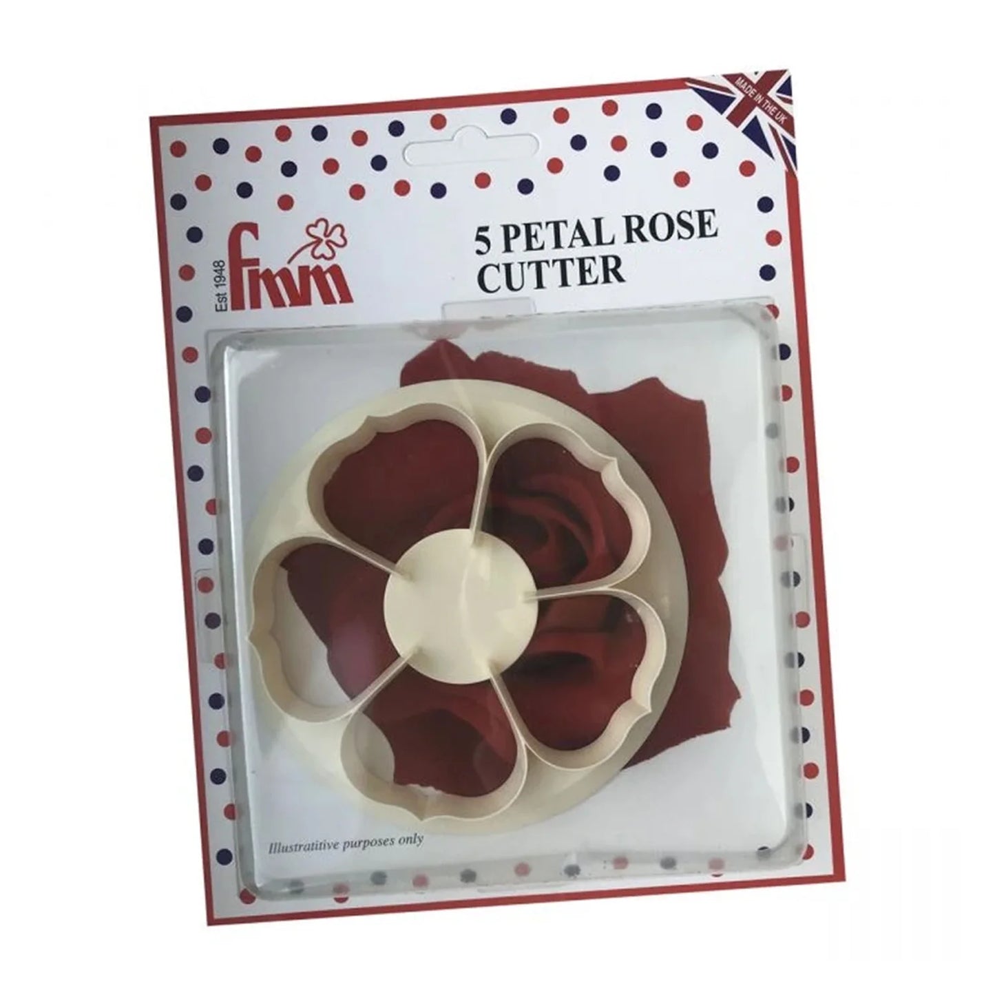 FMM 5 Petal Rose Cutter - 90mm