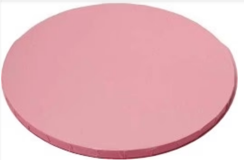 6 Inch Round, Light Pink Cake Drum