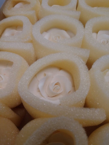Tea Rose Single - No wire - Ivory - Medium