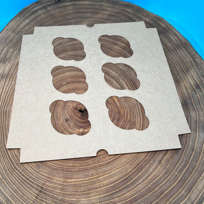 6 Count Standard Cupcake Insert For 10x10 Box