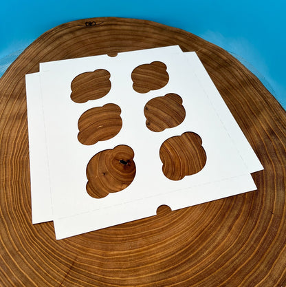6 Count Standard Cupcake Insert For 10x10 Box