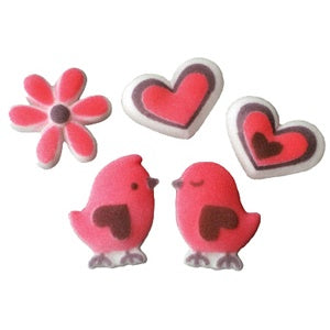 Love Birds Assortment - Sugar - 6 Pieces
