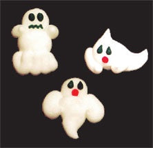 Mini Ghost Assortment - Royal Icing - 6 Pieces