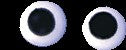 Extra Large Eyes - Royal Icing White - 24 Pieces