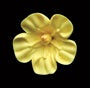 Royal Icing Hibiscus - Small - Yellow