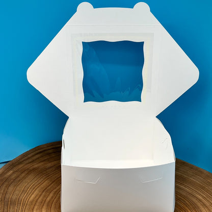 8 Inch Cake Box with Window - 8x8x6