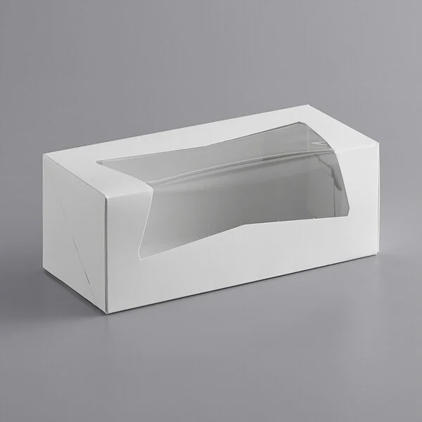 White Auto-Pop Bakery Box - 9x4x3.5 Inches