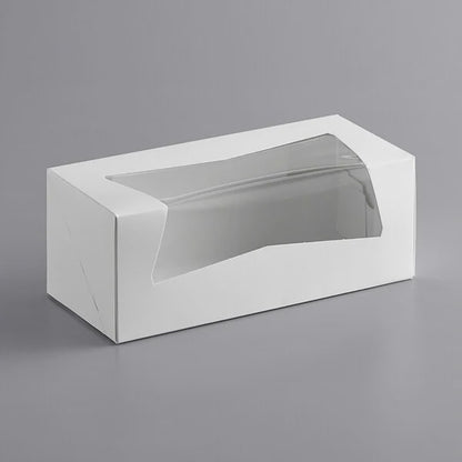 White Auto-Pop Bakery Box - 9x4x3.5 Inches