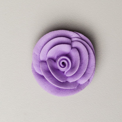 Large Royal Icing Rose - Lavender Classic -1.5"