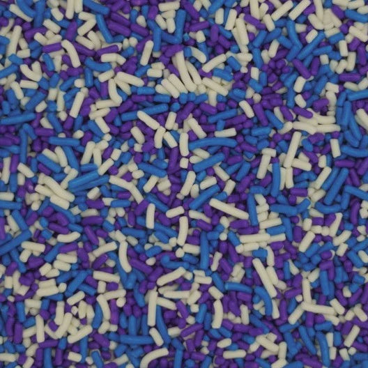 Blue, Purple, & White Sprinkles/Jimmies