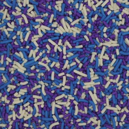Blue, Purple, & White Sprinkles/Jimmies