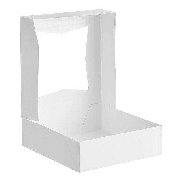 9x9x2.5 White Pie Box with Window
