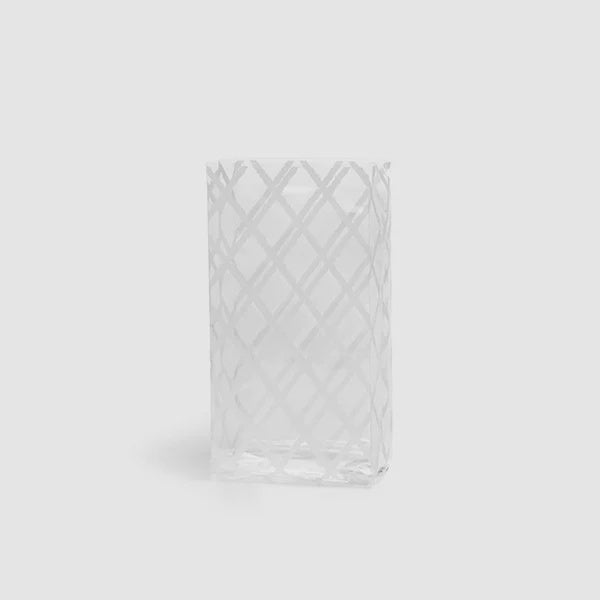 White Trellis Cello Bags, 3.5 x 2 x 7.5 - Pack of 10