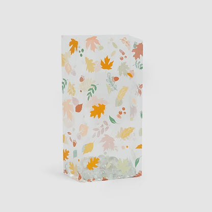 Autumn Leaves Cellophane Treat Bags - 4x2x9" - 10 Bags