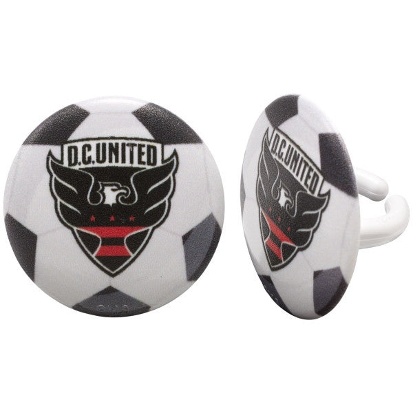 DC United Soccer Cupcake Rings - 12 Rings