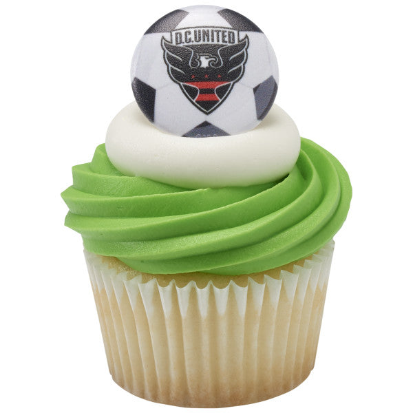 DC United Soccer Cupcake Rings - 12 Rings