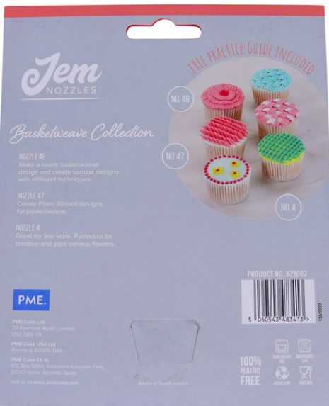 JEM Piping Tubes Basketweave Collection