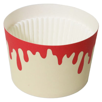 Dripping Blood Baking Cups with Cupcake Cases - 12