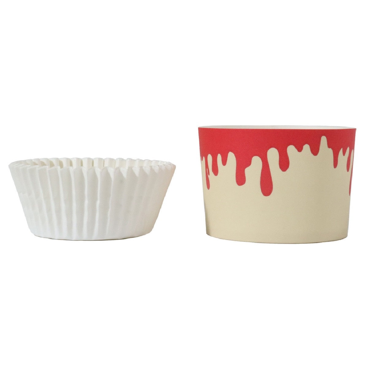 Dripping Blood Baking Cups with Cupcake Cases - 12