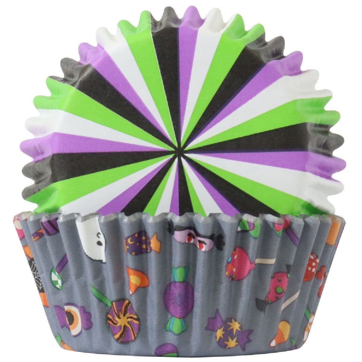 Trick or Sweet, Foil Lined Cupcake Liners - 60 Liners