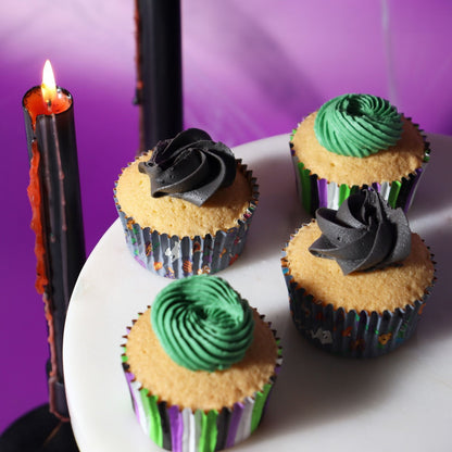 Trick or Sweet, Foil Lined Cupcake Liners - 60 Liners