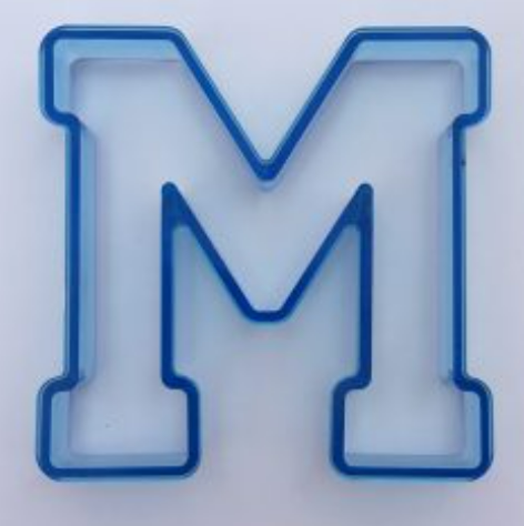 Varsity Letter M Cookie Cutter