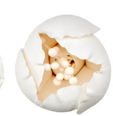 Gumpaste Peony White -  small