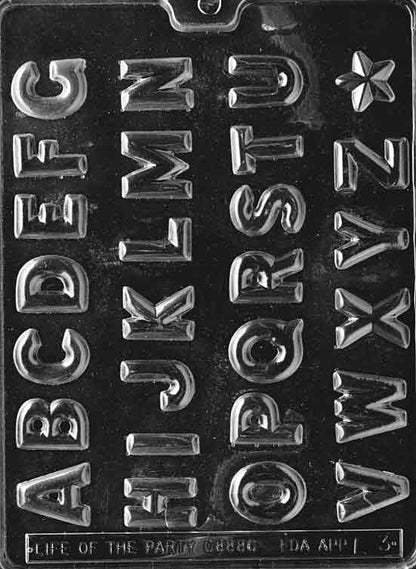 Alphabet Chocolate Mold
