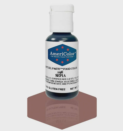 Sepia, Americolor Soft Gel Paste Food Color, .75oz