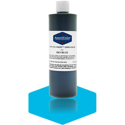 Sky Blue. Americolor Soft Gel Paste Food Color, 13.5oz
