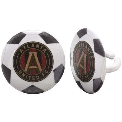 Atlanta United Soccer Cupcake Rings - 12 Rings