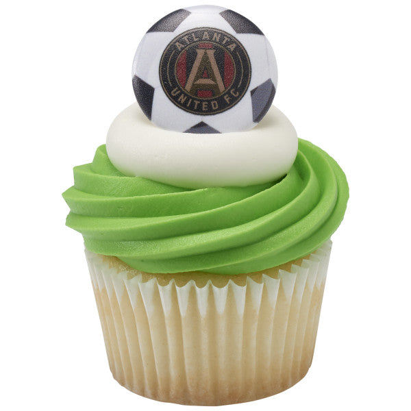 Atlanta United Soccer Cupcake Rings - 12 Rings