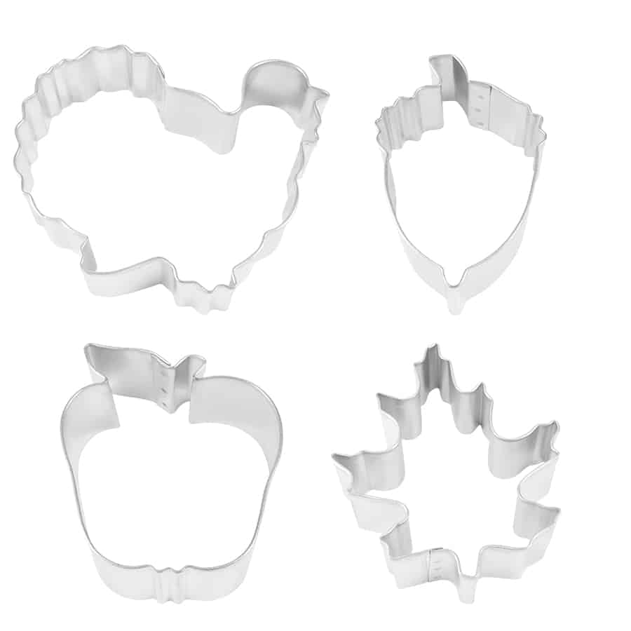 Thanksgiving Cookie Cutter Set, 4 Pieces