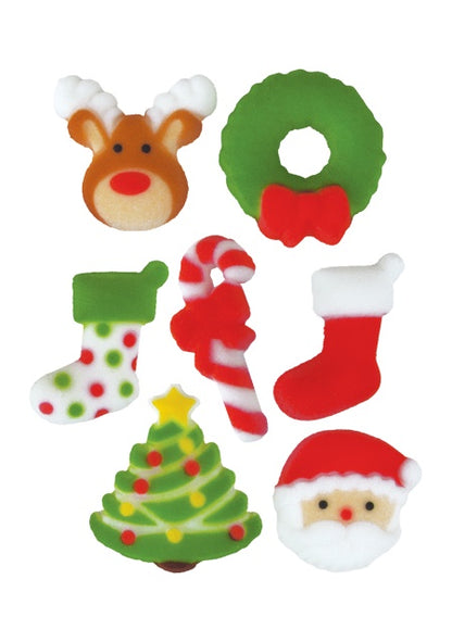 Deluxe Holly Jolly Assortment - Sugar - 6 Pieces