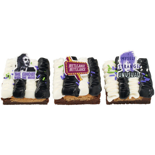 Beetlejuice Cupcake Rings - 12 Rings